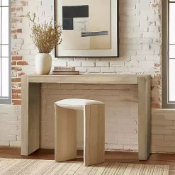 Discount Kirklands Home Natural Monterey Console Table Tan