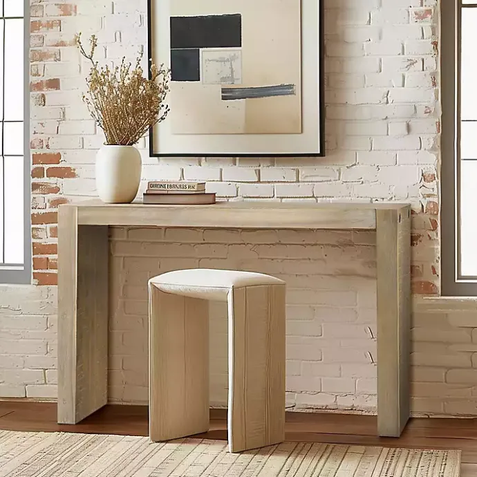 Discount Kirklands Home Natural Monterey Console Table Tan