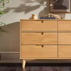 Sale Kirklands Home Natural Pine 6-Drawer Dresser Tan