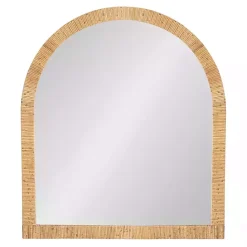 Online Kirklands Home Natural Rattan Arch Wall Mirror
