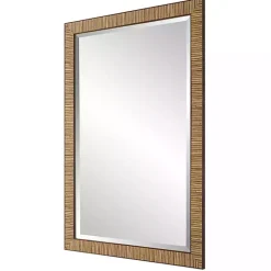 Clearance Kirklands Home Natural Rattan Beveled Wall Mirror