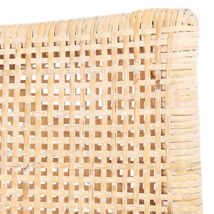 Kirklands Home Natural Rattan Gianna Accent Chair White