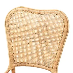 Hot Kirklands Home Natural Rat Woven Irene Dining Chair Tan