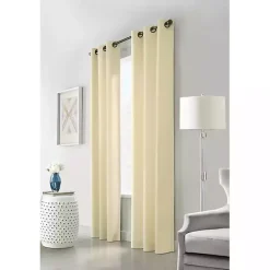 Hot Kirklands Home Natural Room Darkening Curtain Panel Set, 54 in. Tan