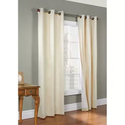 Online Kirklands Home Natural Room Darkening Curtain Panel Set, 63 in. Tan