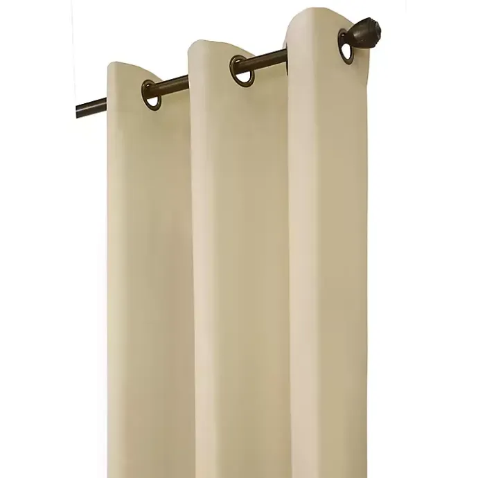 Clearance Kirklands Home Natural Room Darkening Curtain Panel Set, 72 in. Tan