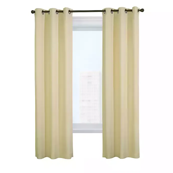 Clearance Kirklands Home Natural Room Darkening Curtain Panel Set, 72 in. Tan