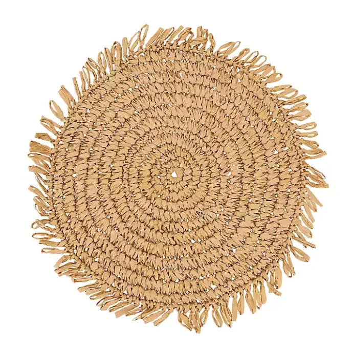 Kirklands Home Natural Rustic Raffia Placemats, Set of 4 Tan