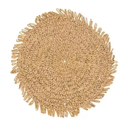 Kirklands Home Natural Rustic Raffia Placemats, Set of 4 Tan
