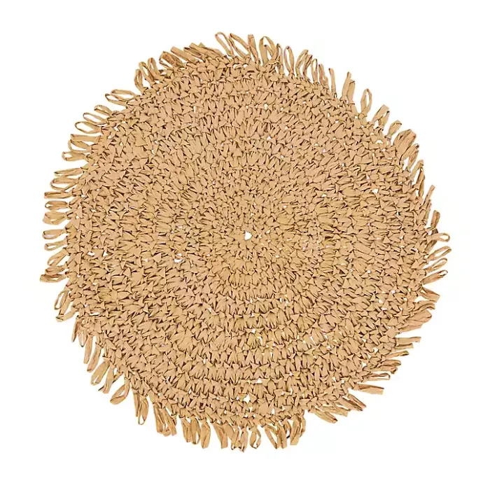 Kirklands Home Natural Rustic Raffia Placemats, Set of 4 Tan