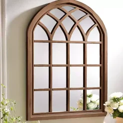 Kirklands Home Natural Sadie Arch Mirror Brown