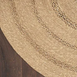 Hot Kirklands Home Natural Seagrass Indoor/Outdoor Area Rug, 4x4 Tan