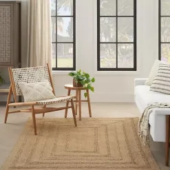 Kirklands Home Natural Seagrass Indoor/Outdoor Area Rug, 5x7 Tan