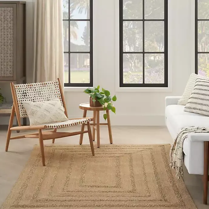 Kirklands Home Natural Seagrass Indoor/Outdoor Area Rug, 5x7 Tan