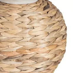 Hot Kirklands Home Natural Seagrass Woven Table Lamp Ivory