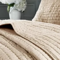 Sale Kirklands Home Natural Serene Quilted 3-pc. King Coverlet Set Tan