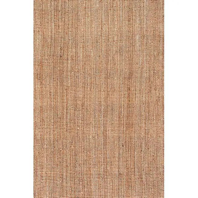 Discount Kirklands Home Natural Solid Addy Area Rug, 5x8 Tan