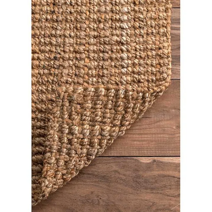 Discount Kirklands Home Natural Solid Addy Area Rug, 5x8 Tan