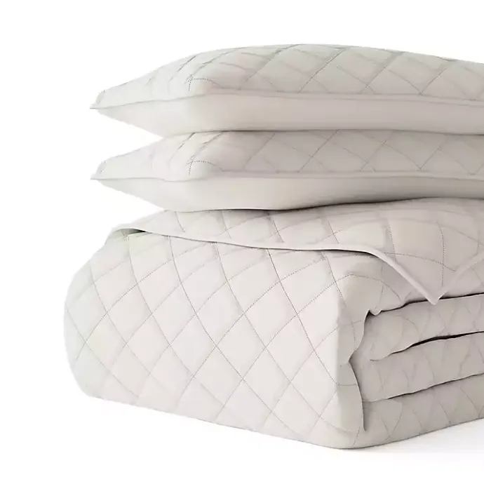 Clearance Kirklands Home Natural Stitched Diamond 2-pc. Twin Quilt Set Ivory
