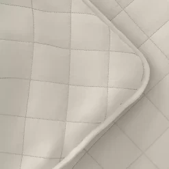 Outlet Kirklands Home Natural Stitched Diamond 3-pc. Queen Quilt Set Ivory