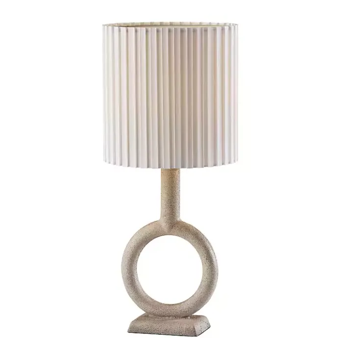 Kirklands Home Natural Stone Ring Ellie Table Lamp Brown