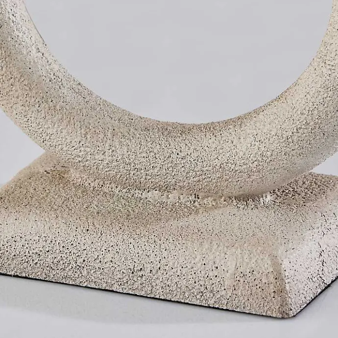 Kirklands Home Natural Stone Ring Ellie Table Lamp Brown