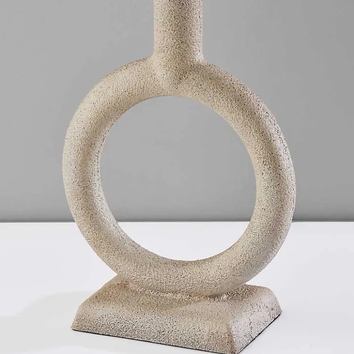 Kirklands Home Natural Stone Ring Ellie Table Lamp Brown
