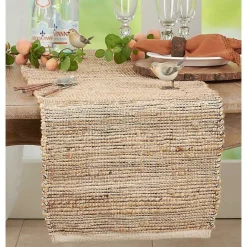 Best Kirklands Home Natural Woven Table Runner Tan