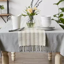 Discount Kirklands Home Natural Tonal Stripe Table Runner