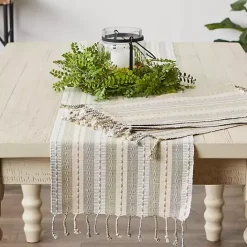 Discount Kirklands Home Natural Tonal Stripe Table Runner