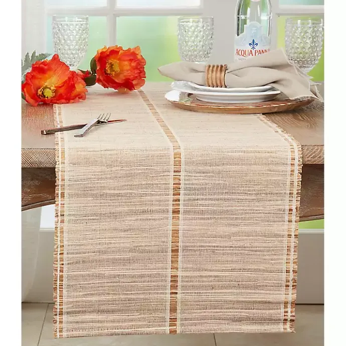 Sale Kirklands Home Natural Water Hyacinth Table Runner Brown