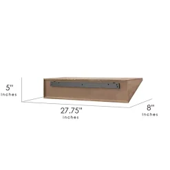 Outlet Kirklands Home Natural Wedge Wood Small Floating Shelf