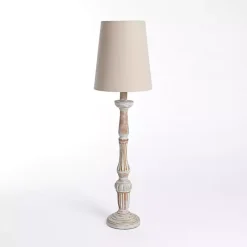 Best Kirklands Home Natural Whitewashed Buffet Lamp Tan