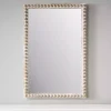 Hot Kirklands Home Natural Wood Beaded Frame Mirror