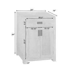 Best Kirklands Home Natural Wood Closed Modular Cabinet Tan