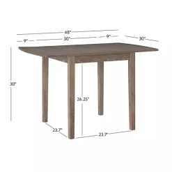 Online Kirklands Home Natural Wood Drop Leaf Dining Table Tan