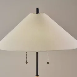 Online Kirklands Home Natural Wood Flare Two-Bulb Table Lamp
