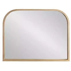 Online Kirklands Home Natural Wood Frame Arch Wall Mirror Tan