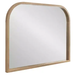 Online Kirklands Home Natural Wood Frame Arch Wall Mirror Tan