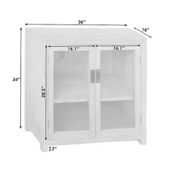 Sale Kirklands Home Natural Wood Glass Door Modular Cabinet Tan