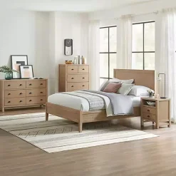 Best Kirklands Home Natural Wood Grain Open Storage Nightsd Tan