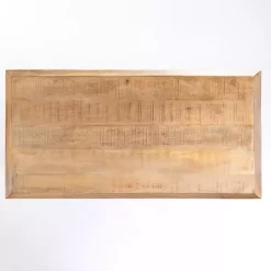 Discount Kirklands Home Natural Wood Hughes Coffee Table Tan