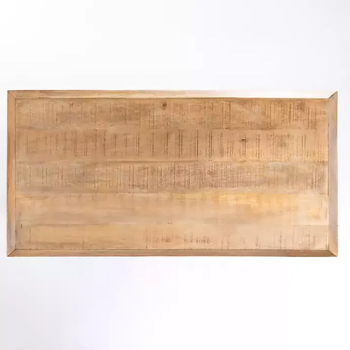 Discount Kirklands Home Natural Wood Hughes Coffee Table Tan