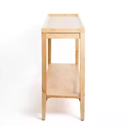 Discount Kirklands Home Natural Wood Hughes Console Table Tan