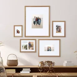New Kirklands Home Natural Wood 5-pc. Gallery Wall Picture Frame Set