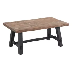 Clearance Kirklands Home Natural Wood Sawhorse Coffee Table, 42x24 in. Tan