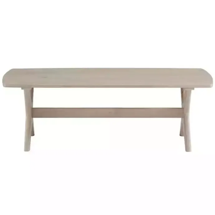 Outlet Kirklands Home Natural Wood Slim Cocktail Table Tan