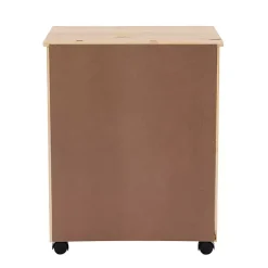 Online Kirklands Home Natural Wood Wide 6-Drawer Cary Storage Cart Tan
