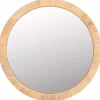 Kirklands Home Natural Wood Wrapped Mila Wall Mirror