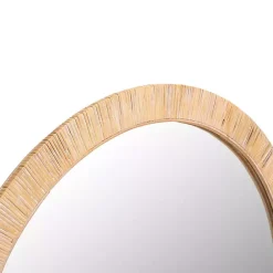 Kirklands Home Natural Wood Wrapped Mila Wall Mirror